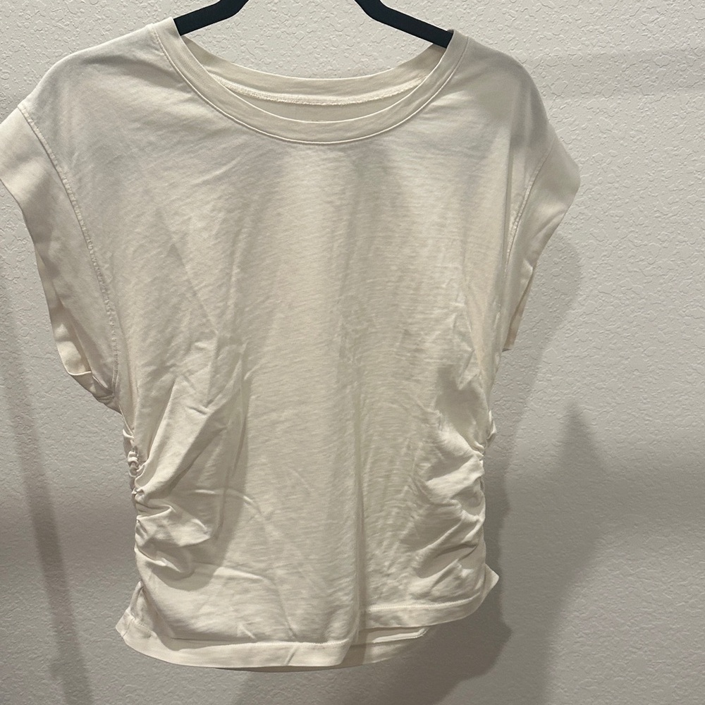 Madewell Cream Short Sleeve Top -Size L